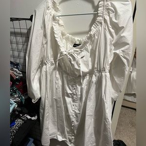 white womens dress
